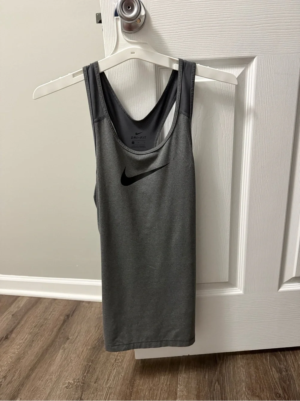 Women's Gray Nike Racerback Tank Dress